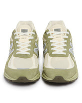 White and Green Made in USA 990v4 Sneakers | PDP | Antonia