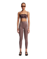NikeSKIMS Brown High-Waisted Leggings | PDP | Antonia