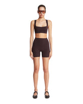 NikeSKIMS Brown Studio Stretch Square-neck Top | PDP | Antonia