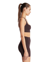 NikeSKIMS Brown Studio Stretch Square-neck Top | PDP | Antonia