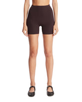 NikeSKIMS Brown Studio Stretch Shorts | PDP | Antonia
