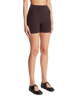 NikeSKIMS Brown Studio Stretch Shorts | PDP | Antonia