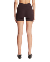 NikeSKIMS Brown Studio Stretch Shorts | PDP | Antonia