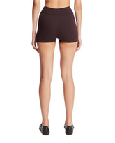 NikeSKIMS Brown Studio Stretch Shorts | PDP | Antonia