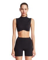 NikeSKIMS Black Studio Stretch Mock-Neck Top | PDP | Antonia