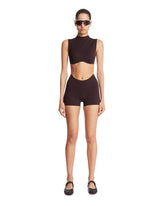 NikeSKIMS Top Studio Stretch Marrone | PDP | Antonia