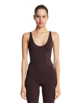NikeSKIMS Top Studio Stretch Marrone | PDP | Antonia