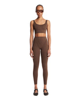 NikeSKIMS Brown High-Waisted Leggings | PDP | Antonia