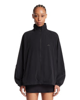 NikeSKIMS Black Oversized Nylon Jacket | PDP | Antonia