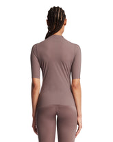 NikeSKIMS Brown Mock Neck Top | PDP | Antonia