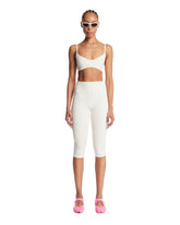 NikeSKIMS White Floral Micro Scoop Top | PDP | Antonia