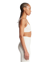 NikeSKIMS White Floral Micro Scoop Top | PDP | Antonia