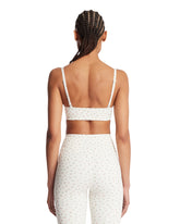 NikeSKIMS White Floral Micro Scoop Top | PDP | Antonia