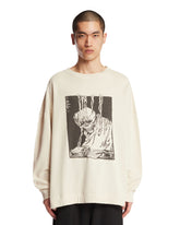 Beige Angry Fan Print Sweatshirt | PDP | Antonia