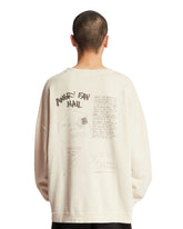 Beige Angry Fan Print Sweatshirt | PDP | Antonia