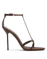 Brown T-Strap Sandals | PDP | Antonia
