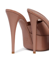 Beige Marina Platform Mules | PDP | Antonia