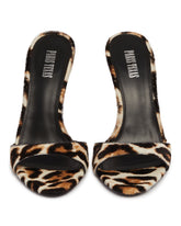 Beige Lidia Animalier Mules | PDP | Antonia