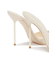 White Lidia Leather Mules | PDP | Antonia