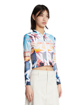Multicolor Zip-Up Sport Top | PDP | Antonia