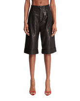 Brown Leather Shorts | PDP | Antonia