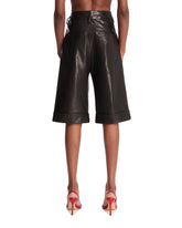 Brown Leather Shorts | PDP | Antonia