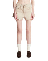 Beige Frayed Shorts | PDP | Antonia
