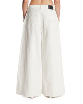 White Nico Wrap Wide-Leg Jeans | PDP | Antonia