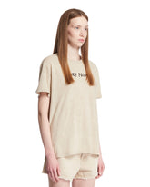 Beige Cotton T-Shirt | PDP | Antonia