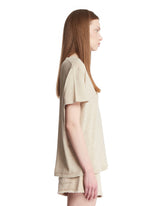 Beige Cotton T-Shirt | PDP | Antonia