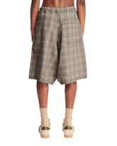 Brown Checked Shorts | PDP | Antonia