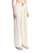 White Cotton Trousers | PDP | Antonia