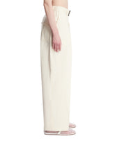 White Cotton Trousers | PDP | Antonia