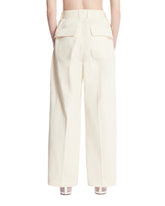 White Cotton Trousers | PDP | Antonia