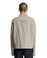 Light Gray Wool Fleece Sweater | PDP | Antonia