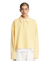 Maglione Polo In Pile Di Lana Giallo | PDP | Antonia