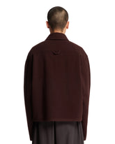 Bordeaux Wool Fleece Polo Sweater | PDP | Antonia