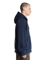 Sacai x Carhartt WIP Blue Cotton Jersey Hoodie | PDP | Antonia