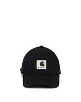 Sacai x Carhartt WIP Black Logo Cap | PDP | Antonia