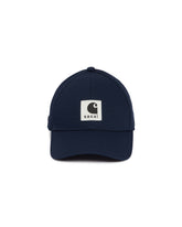 Sacai x Carhartt WIP Blue Logo Cap | PDP | Antonia