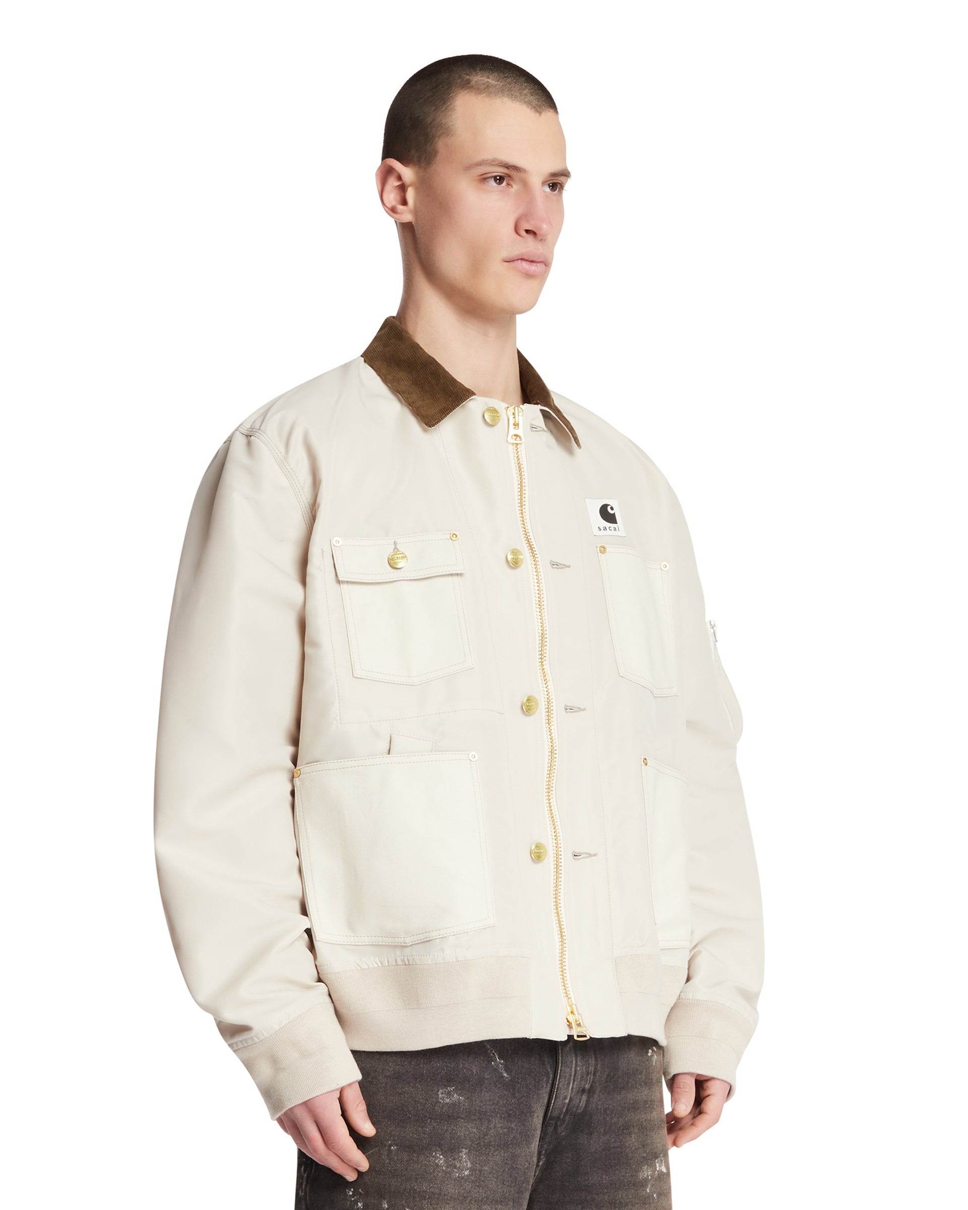 sacai カーハートWIP Nylon Twill Duck Blouson Sacai Carhartt WIP Nylon Twill & Duck Canvas Blouson Jacket