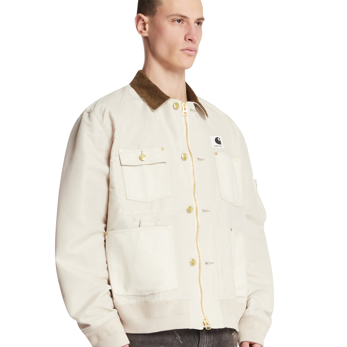 Sacai x Carhartt WIP Beige Nylon Twill x Duck Blouson | SACAI 