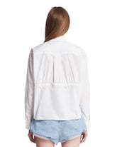White Shirt with Lace Inserts | PDP | Antonia