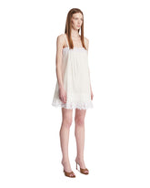 White Cotton and Lace Dress | PDP | Antonia