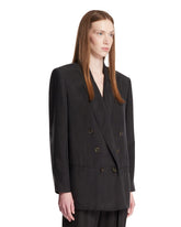 Black Habutai Silk Jacket | PDP | Antonia