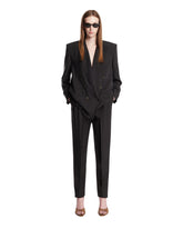 Pantaloni In Seta Habutai Neri | PDP | Antonia