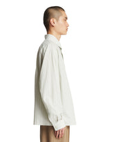 Green Striped Cotton Shirt | PDP | Antonia