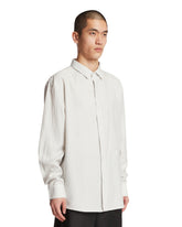 White Cassandre Slim-Fit Shirt | PDP | Antonia