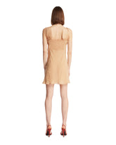 Pink Polka Dot Silk Mini Dress | PDP | Antonia