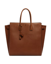 Brown Large Sac De Jour Leather Bag | PDP | Antonia